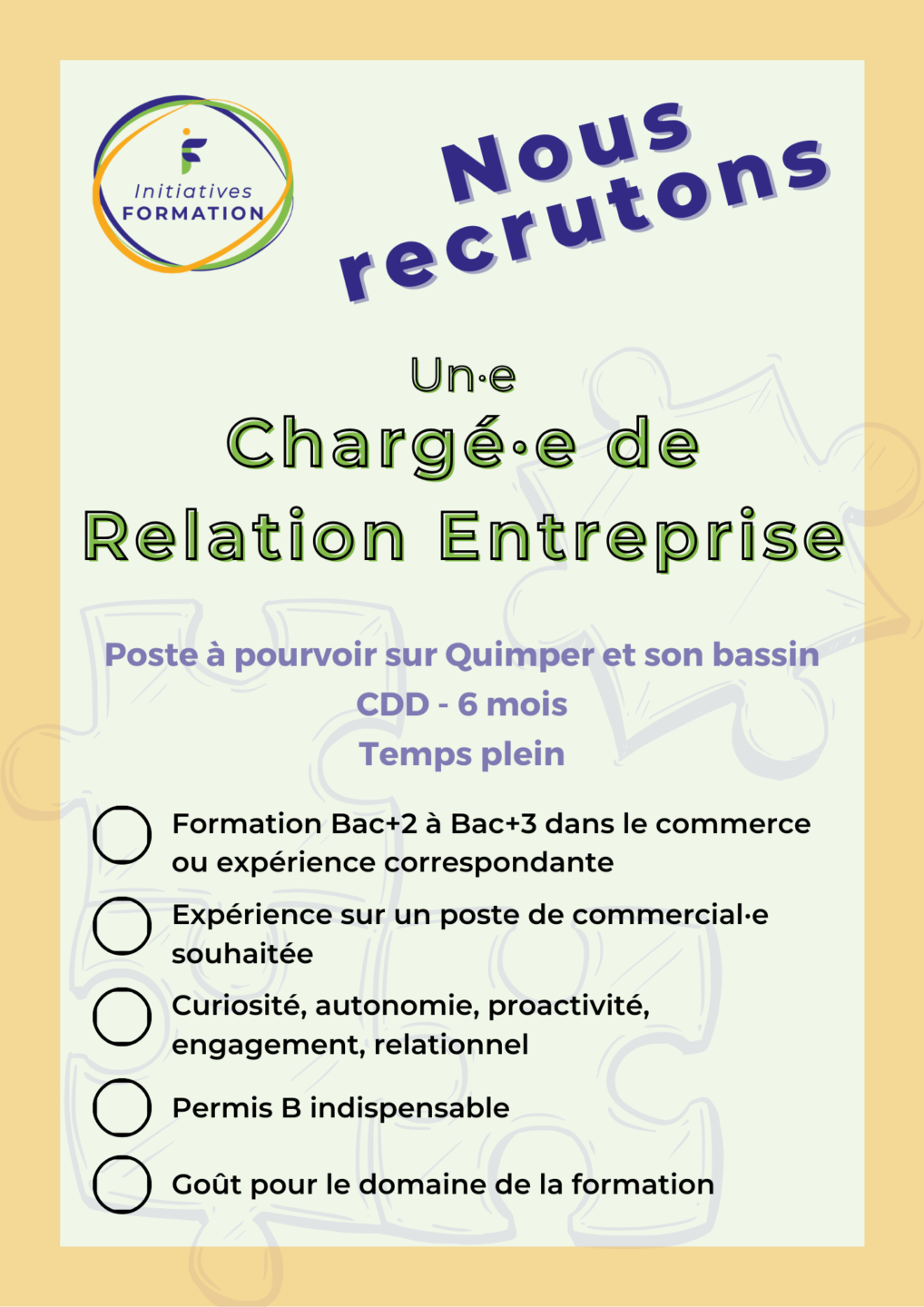 Nous recrutons - Nous recrutons - Quimper Brest